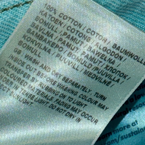 Wrangler Donna High Rise Jean Shorts Turquoise Blue Women’s 25 - Picture 9 of 10